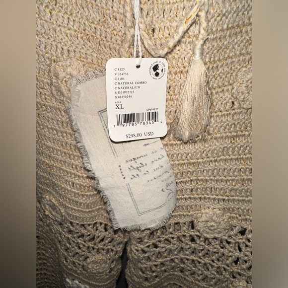 Free People Cactus Flower Pants in Natural Combo NEW - Picture 9 of 10